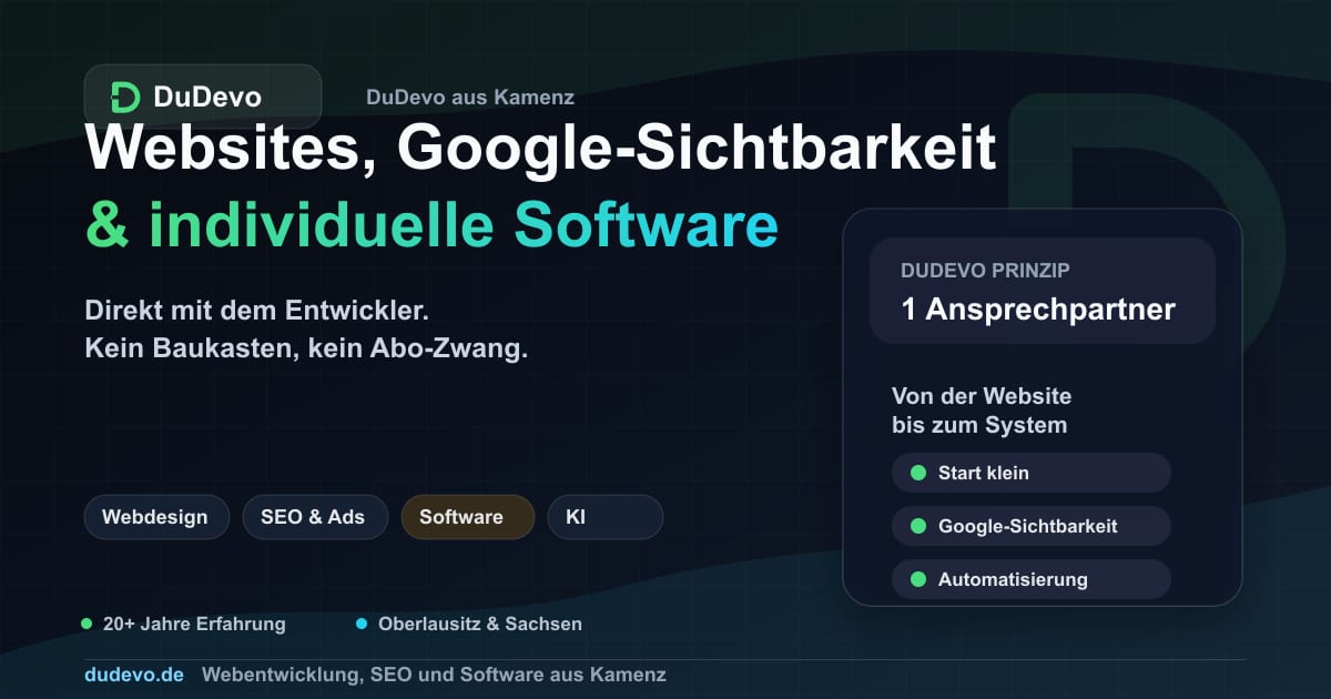 DuDevo – Webentwicklung