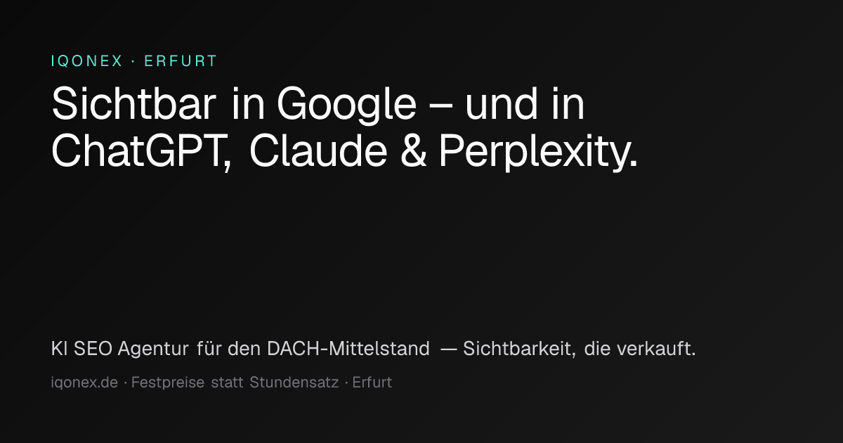 IQONEX SEO-Agentur Erfurt